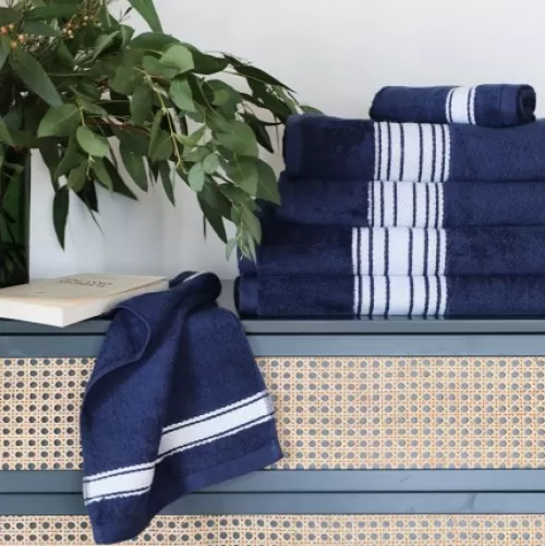 Jean-Vier Bath Towel^Bath Towel Blue