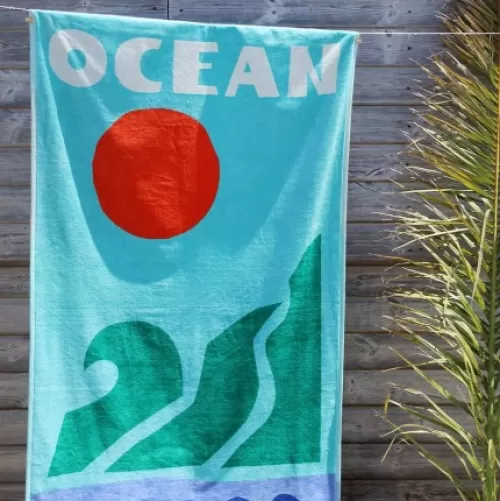 Jean-Vier Beach Towel^Beach Towel Blue