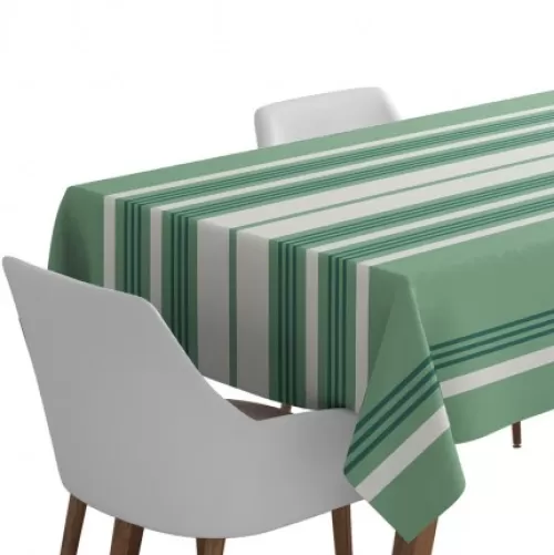 Jean-Vier Coated Tablecloth^Coated Tablecloth Green