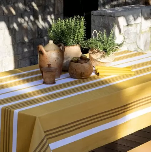 Jean-Vier Coated Tablecloth^Coated Tablecloth Yellow