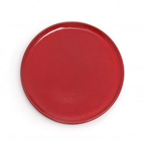 Jean-Vier Plate^Dessert Plate Red