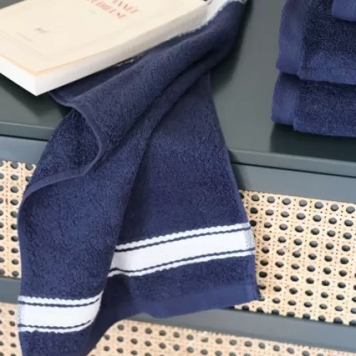 Jean-Vier Guest Towel^Guest Towel Blue