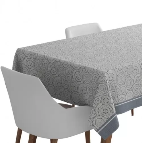 Jean-Vier Quality Tablecloth^Light Grey Jacquard Tablecloth