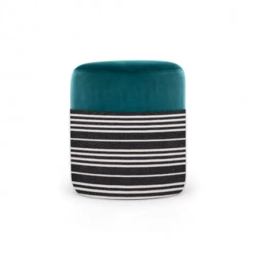 Jean-Vier Pouffe & Ottoman^Pouffe & Ottoman Blue