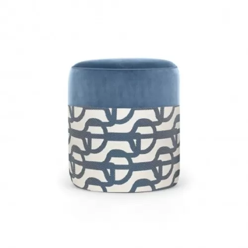 Jean-Vier Pouffe & Ottoman^Pouffe & Ottoman Blue