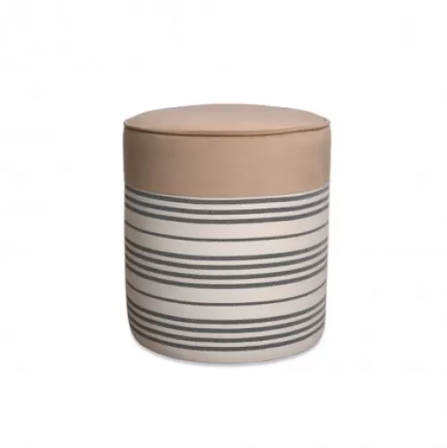 Jean-Vier Pouffe & Ottoman^Pouffe & Ottoman Ecru