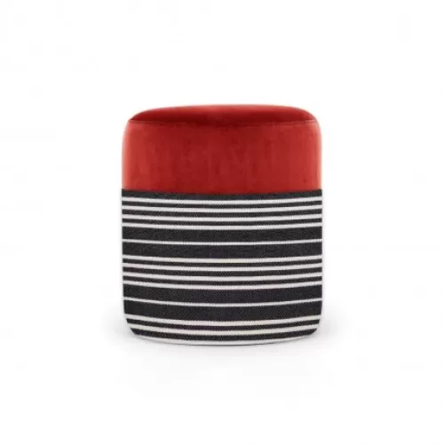 Jean-Vier Pouffe & Ottoman^Pouffe & Ottoman Red