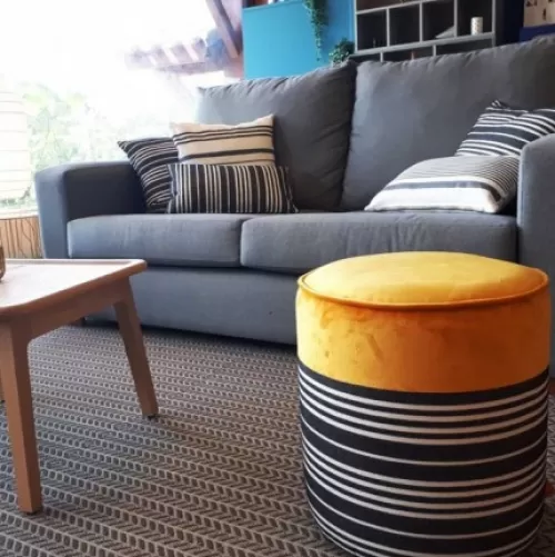 Jean-Vier Pouffe & Ottoman^Pouffe & Ottoman Yellow