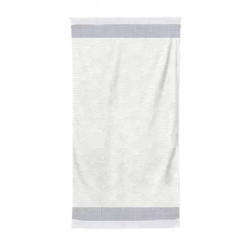 Jean-Vier Shower Towel^Shower Towel Blue