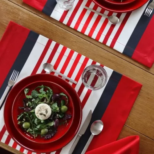 Jean-Vier Table Set^Table Set Red